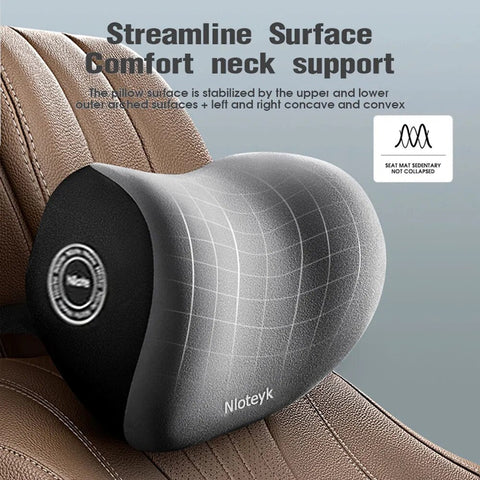 Breathable Foam Car Cushion Headrest Back Lumbar Car Seat Cushion Relieve Stress - EveryWares