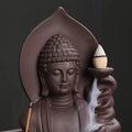 Buddha Purple Clay Backflow Incense Stick Holder - EveryWares