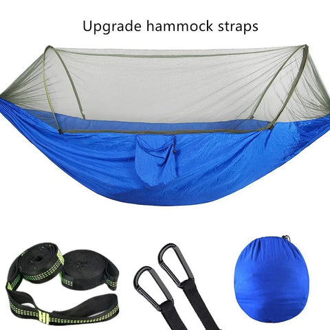 Camping Hammock with Mosquito Net Portable Outdoor Hammocks Swing Sleeping - EveryWares