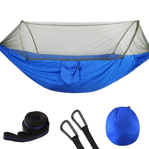 Camping Hammock with Mosquito Net Portable Outdoor Hammocks Swing Sleeping - EveryWares