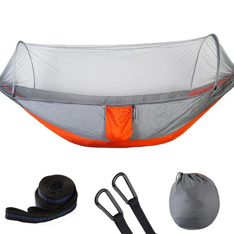 Camping Hammock with Mosquito Net Portable Outdoor Hammocks Swing Sleeping - EveryWares