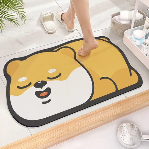 Cartoon Super Absorbent Non - Slip Bathroom Mat - EveryWares