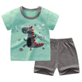 Cartoon T Shirt + Shorts Set Clothes Kids Pajamas Clothing - EveryWares