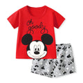 Cartoon T Shirt + Shorts Set Clothes Kids Pajamas Clothing - EveryWares