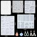 Casting Molds Set Silicone UV Casting Tools Kits Resin Casting Molds For Jewelry Making DIY - EveryWares