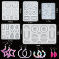 Casting Molds Set Silicone UV Casting Tools Kits Resin Casting Molds For Jewelry Making DIY - EveryWares