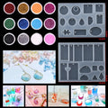 Casting Molds Set Silicone UV Casting Tools Kits Resin Casting Molds For Jewelry Making DIY - EveryWares