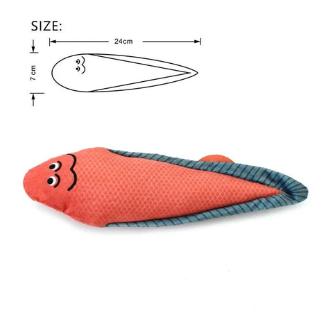 Cat Toy 3D Simulation Fish Pillow Interactive Sounding Cat Bite Plush Toys - EveryWares