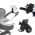 Cell Phone Holder for Baby Stroller, Wheelchair or Bicycle, 360 Degree Rotation - EveryWares