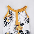 Children's Floral Long - Leg Sleeveless Jumpsuit - EveryWares