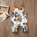 Children's Floral Long - Leg Sleeveless Jumpsuit - EveryWares