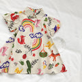 Children's Summer Printed Short Sleeve Dress - EveryWares