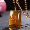 Chinese Beeswax Necklace With Ornament Inside the Pendant - EveryWares