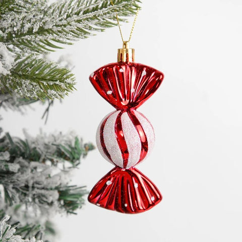 Christmas Candy Cane Balls Ornaments - EveryWares