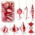 Christmas Candy Cane Balls Ornaments - EveryWares