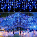 Christmas Lights Waterfall Outdoor Decoration Curtain String Lights - EveryWares