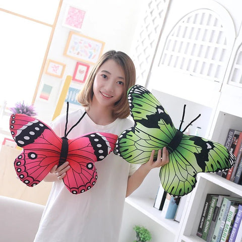 Colorful Butterfly Plush Pillow Stuffed Lifelike - EveryWares