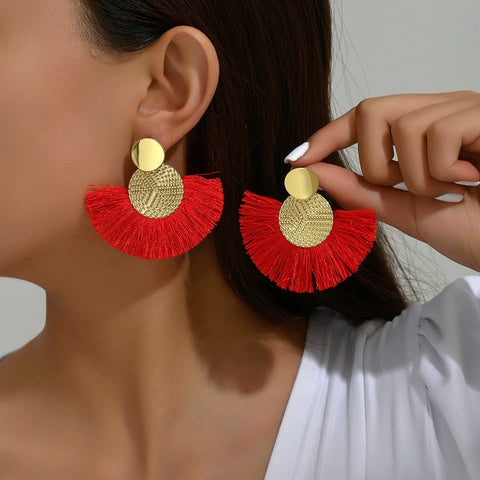 Colorful Fringe Earrings - EveryWares