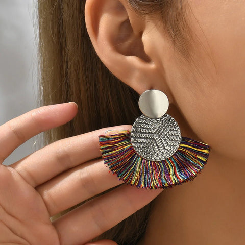 Colorful Fringe Earrings - EveryWares