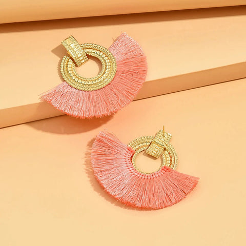 Colorful Fringe Earrings - EveryWares