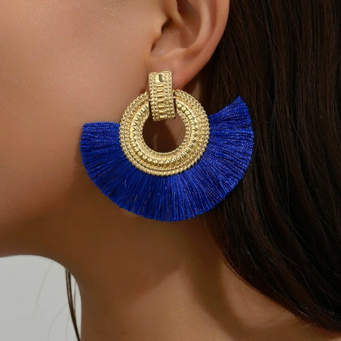 Colorful Fringe Earrings - EveryWares