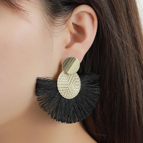 Colorful Fringe Earrings - EveryWares