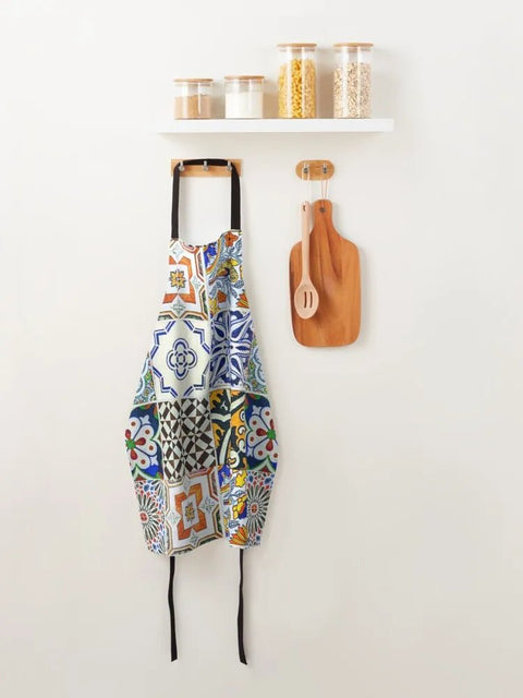 Colorful Portuguese Tile Apron kitchen Waterproof - EveryWares