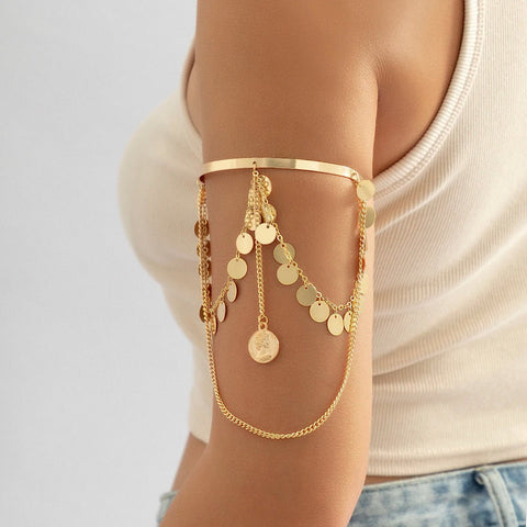 Copper Forearm Charm Arm Bracelet - EveryWares