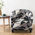 Cover Armchair Geometric Printed Small Sofa Covers - EveryWares