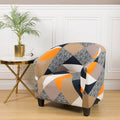 Cover Armchair Geometric Printed Small Sofa Covers - EveryWares