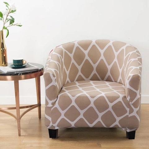 Cover Armchair Geometric Printed Small Sofa Covers - EveryWares