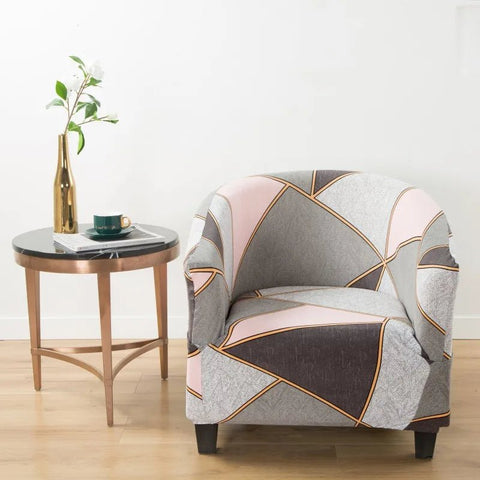 Cover Armchair Geometric Printed Small Sofa Covers - EveryWares