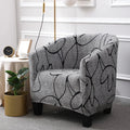 Cover Armchair Geometric Printed Small Sofa Covers - EveryWares