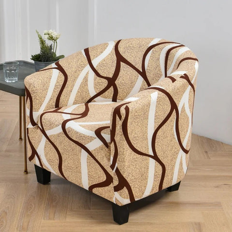 Cover Armchair Geometric Printed Small Sofa Covers - EveryWares