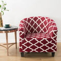 Cover Armchair Geometric Printed Small Sofa Covers - EveryWares