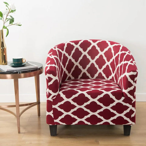 Cover Armchair Geometric Printed Small Sofa Covers - EveryWares