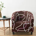 Cover Armchair Geometric Printed Small Sofa Covers - EveryWares