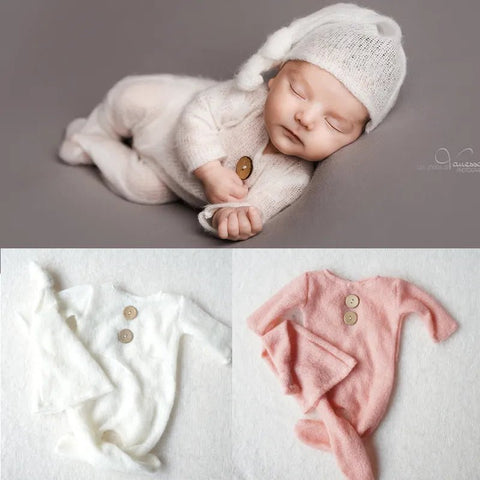 Crochet Baby Clothes Newborn Photography Props Hats Romper - EveryWares