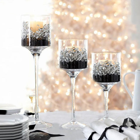 Crystal Candle Holder Glass Candles Candleholder - EveryWares