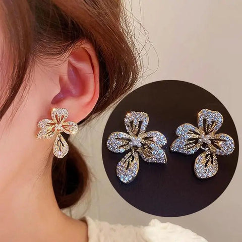 Crystal Earrings Korean - EveryWares