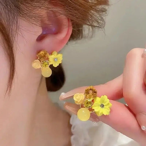 Crystal Earrings Korean - EveryWares