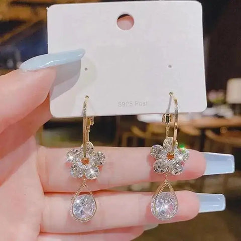 Crystal Earrings Korean - EveryWares