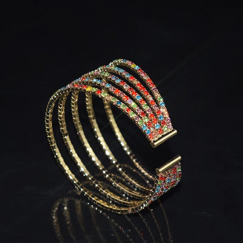 Cuff Opening Bracelet with Crystals - EveryWares