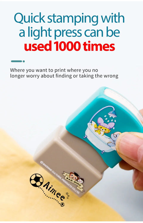 Customized Name Stamp Personal Waterproof Non - fading Cartoon Clothing - EveryWares