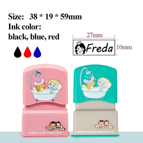 Customized Name Stamp Personal Waterproof Non - fading Cartoon Clothing - EveryWares