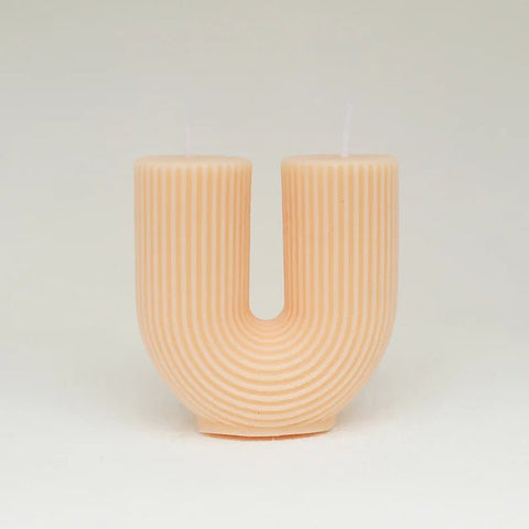 Decorative Candle U - Shaped Geometric Scented - EveryWares