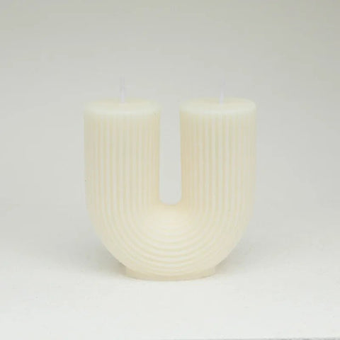 Decorative Candle U - Shaped Geometric Scented - EveryWares