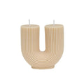 Decorative Candle U - Shaped Geometric Scented - EveryWares