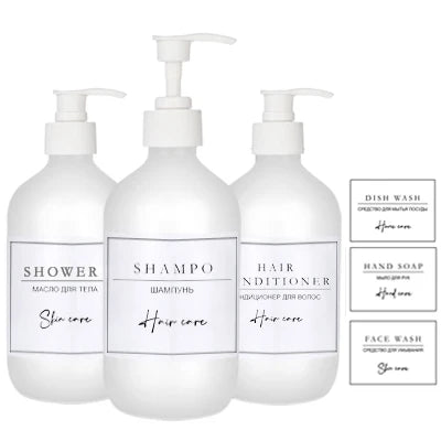 Dispenser Bottle Shampoo, Soap and Shower Gel - EveryWares