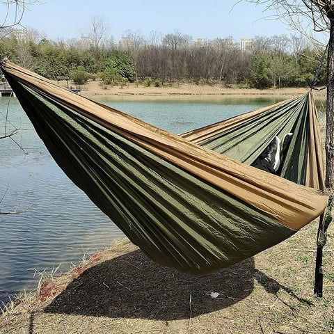 Double Person Outdoor Camping Hammock Nylon - EveryWares